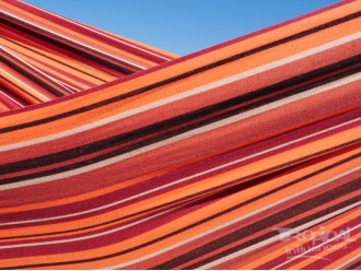tissu hamac chaise orange